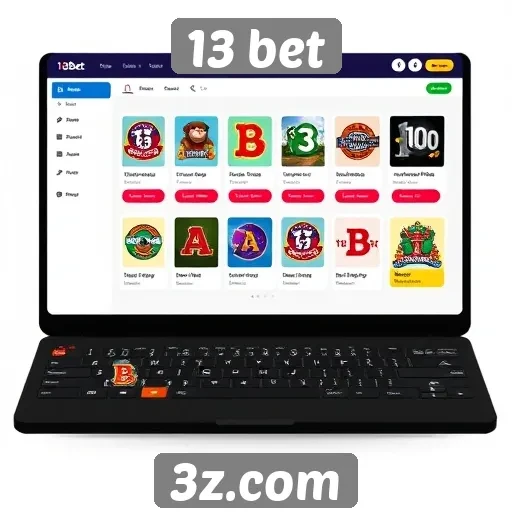 Interface do usuário do 13 bet é intuitiva